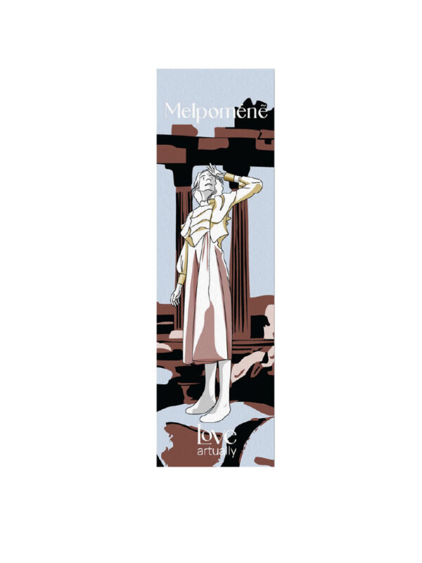 Melpomene Muse Bookmark Modern Mythology Love Artually Recycled Paper