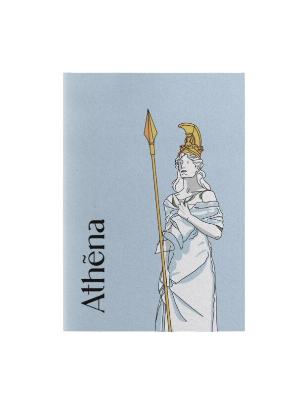 Notebook Goddess Athena Modern Mythology Wisdom Love Artually Stationery