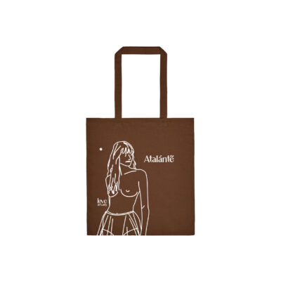 LovAtalante-Kallisto-Brown-Tote-MaineAertually_Brown Totebag (1) Brown Tote Bag Atalante and Kallisto Modern Mythology Love Artually Shopper