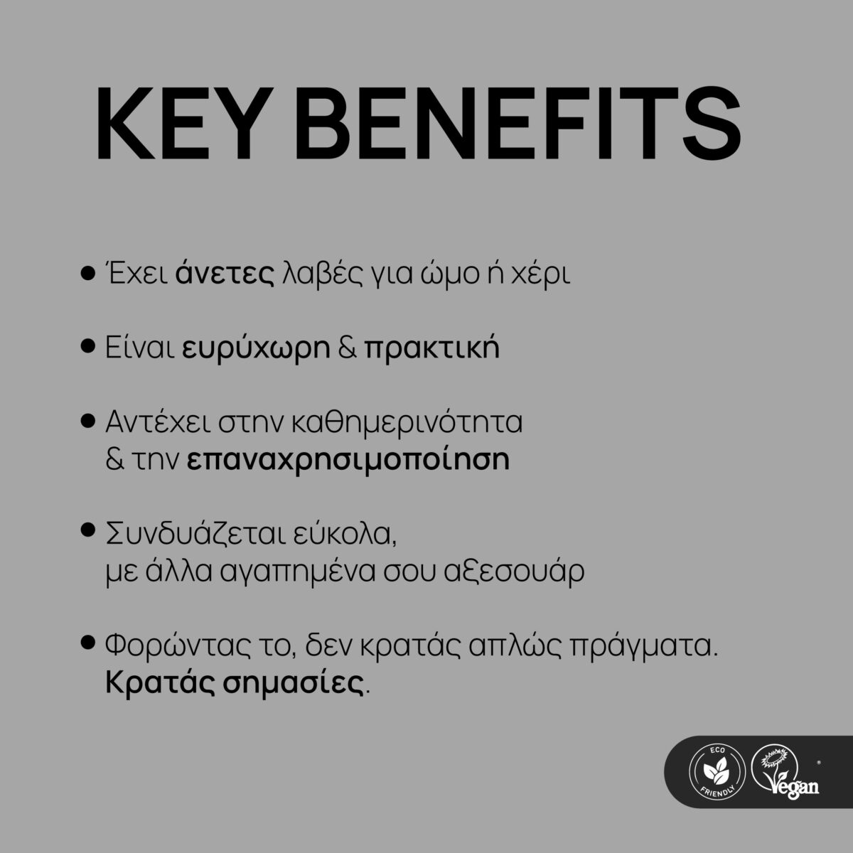 Model carrying Grey Tote Bag Odysseus and Penelope urban style