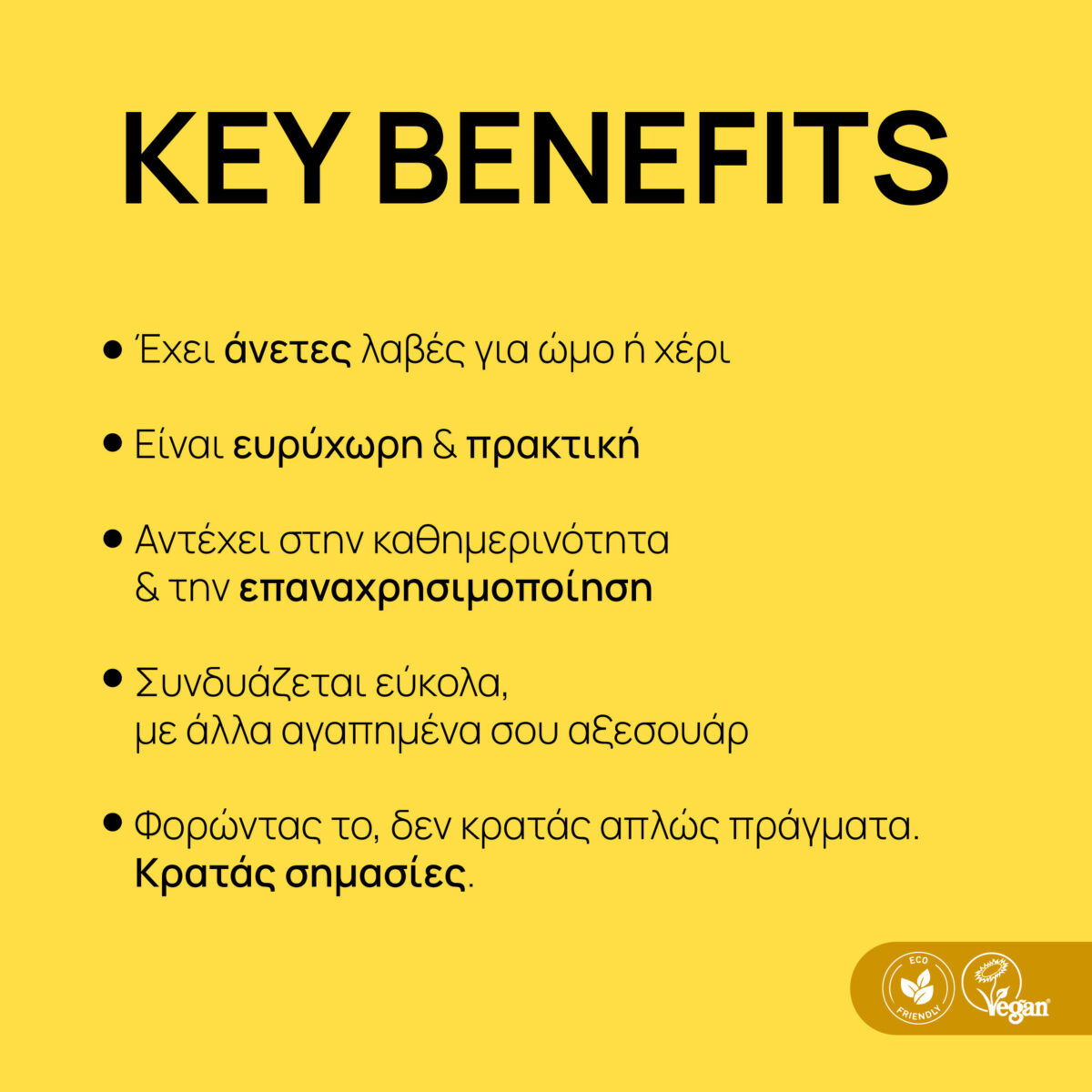 Yellow Tote Bag Theseus and Ariadne folded with eco-friendly label