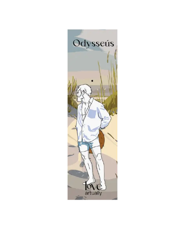 Odysseus Wanderer Bookmark Modern Mythology Love Artually Recycled Paper