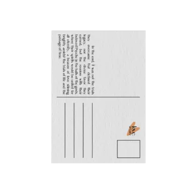 Eros-Psyche-Paper-Detail Sustainable Postcard Detail Eros Psyche Recycled Paper