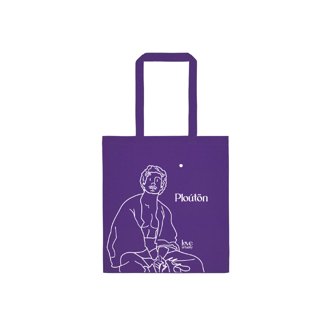 Pluton-Persephone-Purple-Tote-Main Purple Tote Bag Pluton and Persephone Modern Mythology Love Artually