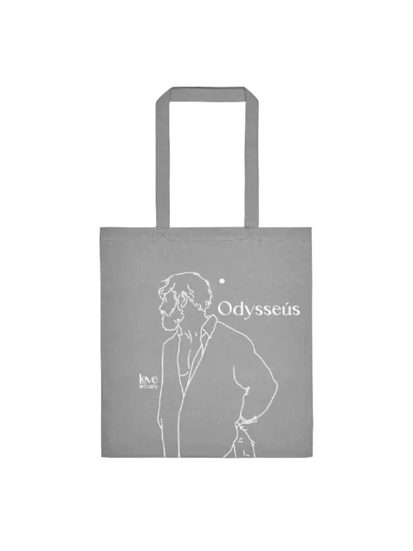 Grey Tote Bag Odysseus and Penelope Modern Mythology Love Artually
