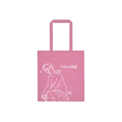 Orpheus-Eurydike-Pink-Tote-Main Pink Tote Bag Orpheus and Eurydike Modern Mythology Love Artually