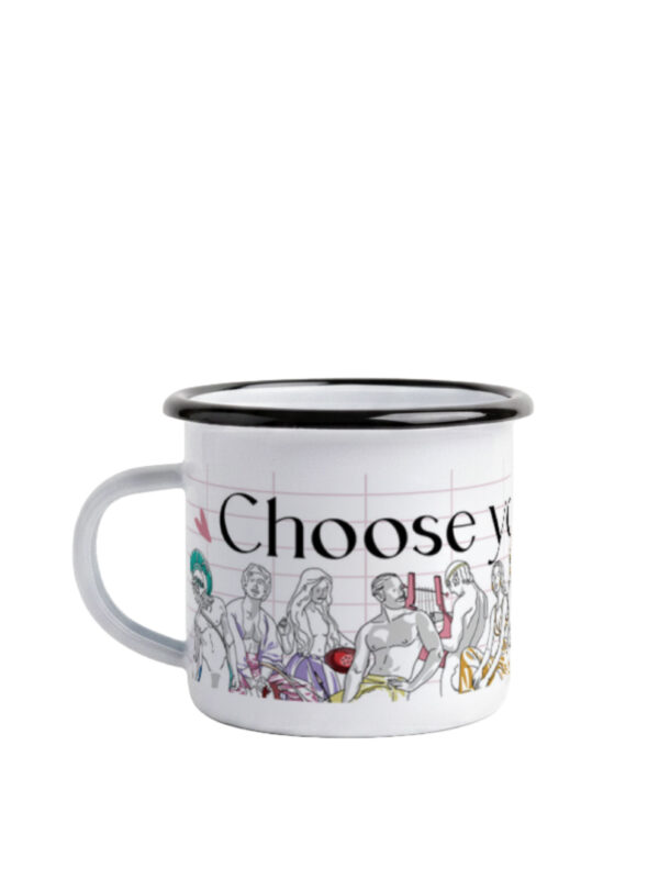 Enamel Mug Choose Your Lover Queer Pantheon Illustration Love Artually
