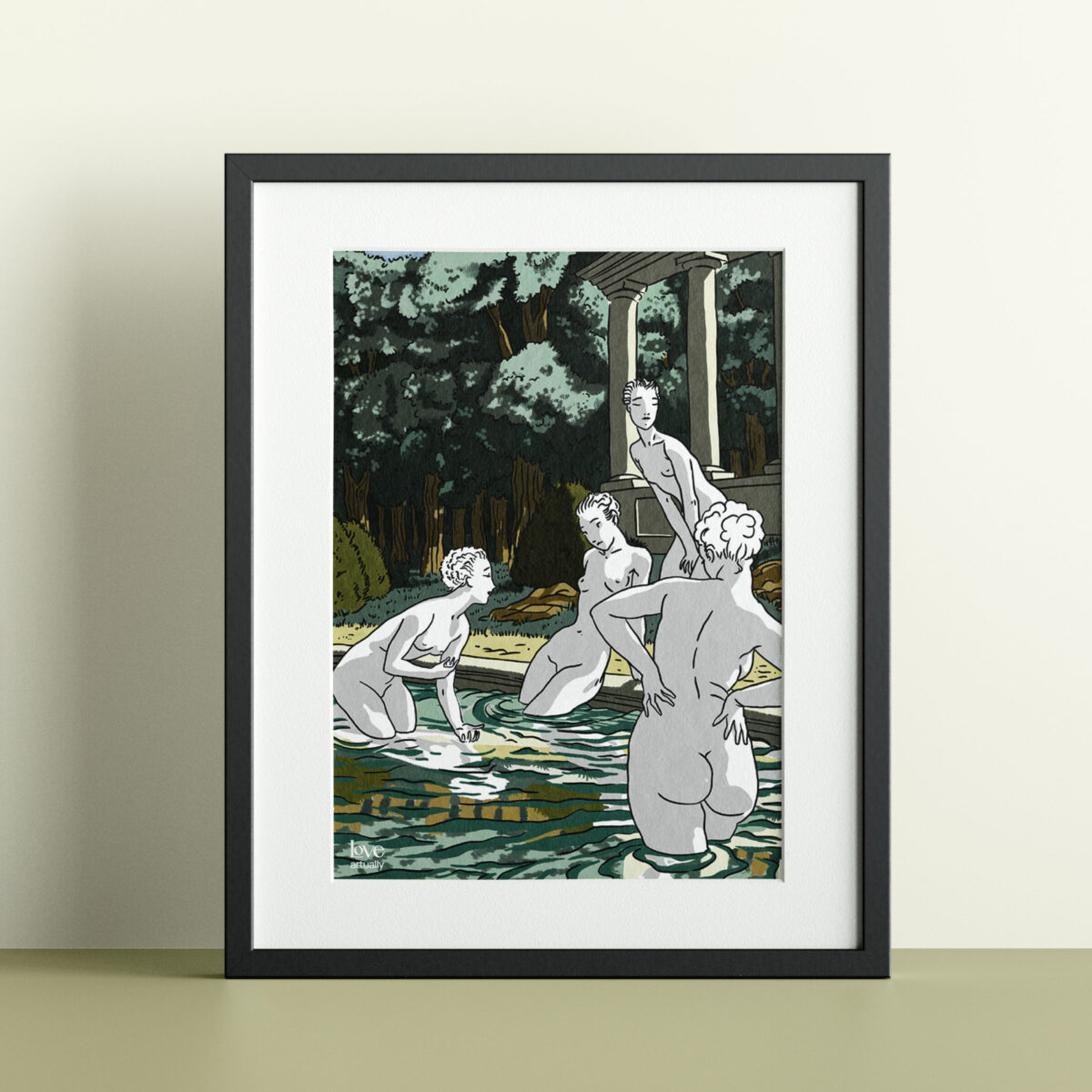 Modern Myths Sappho Illustration close up feminine power