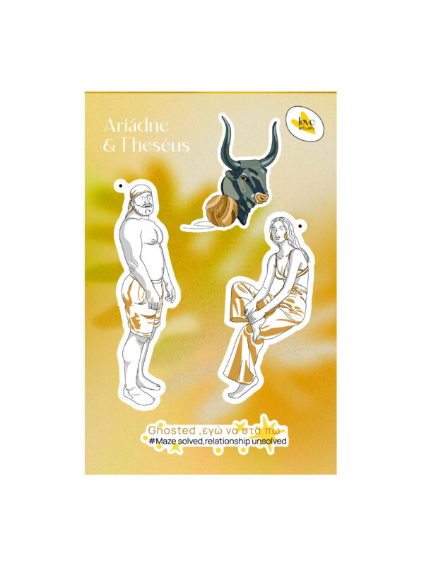 Sticker Group Theseus and Ariadne Mythic Art Love Artually Eco Friendly
